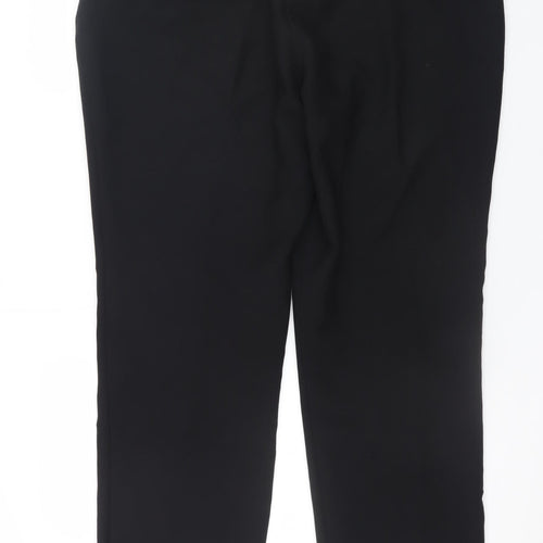 Dunnes Womens Black Size 12 Straight Leg Work Trousers