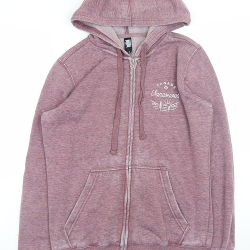 Initial Attraction Unisex Purple Full Zip Hoodie S