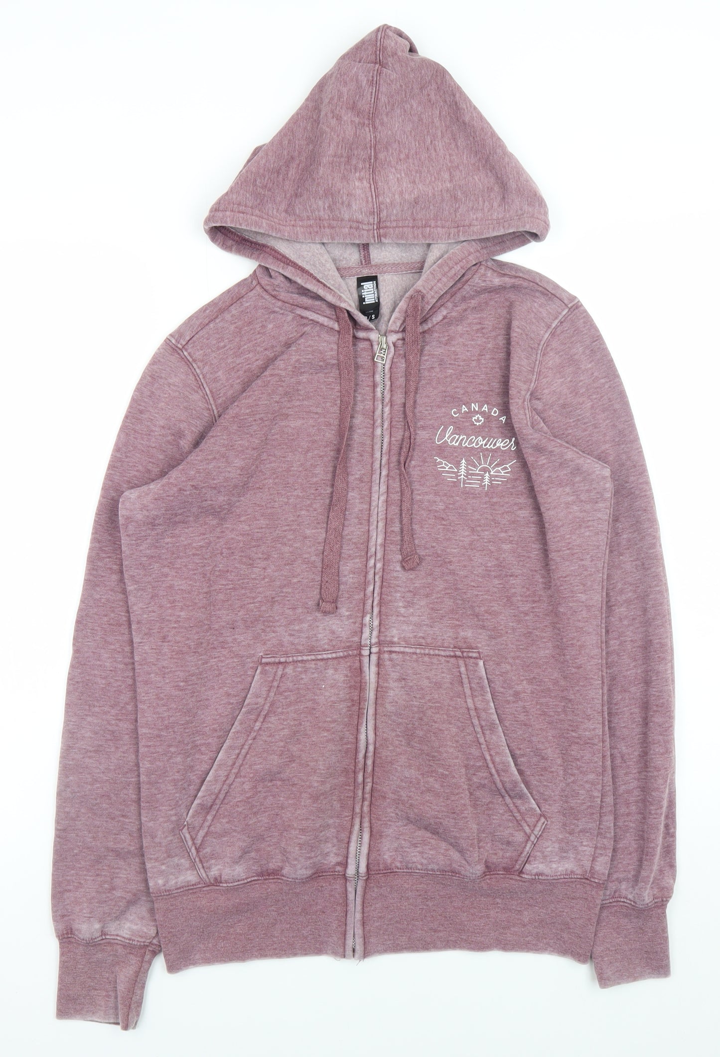 Initial Attraction Unisex Purple Full Zip Hoodie S