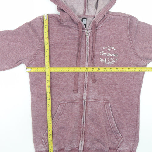 Initial Attraction Unisex Purple Full Zip Hoodie S