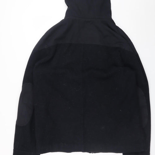 Next Men’s Black Wool Blend Hooded Parka Jacket L Classic Outdoor