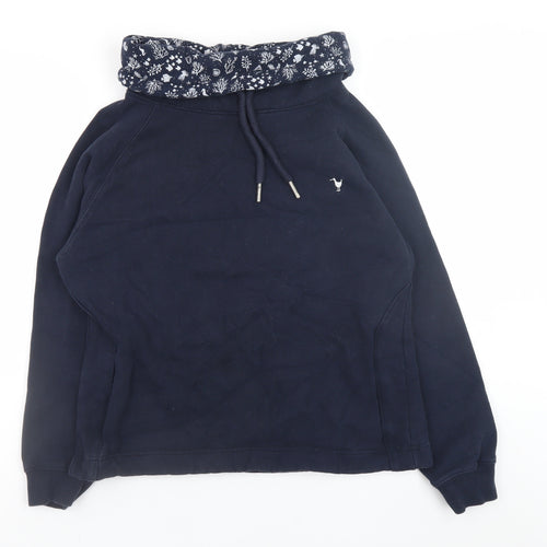 Quba & Co Womens Navy Blue Pullover Hoodie Size 10 Cotton Blend