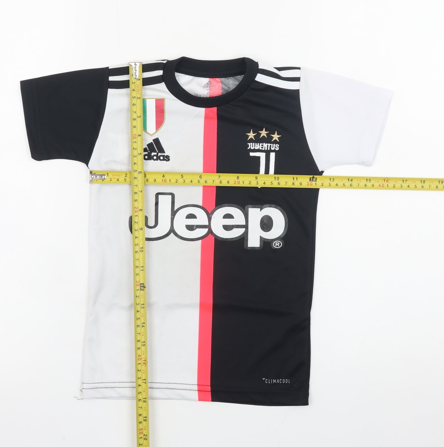 Adidas Boys Black Juventus Ronaldo Football T-Shirt 2 Years