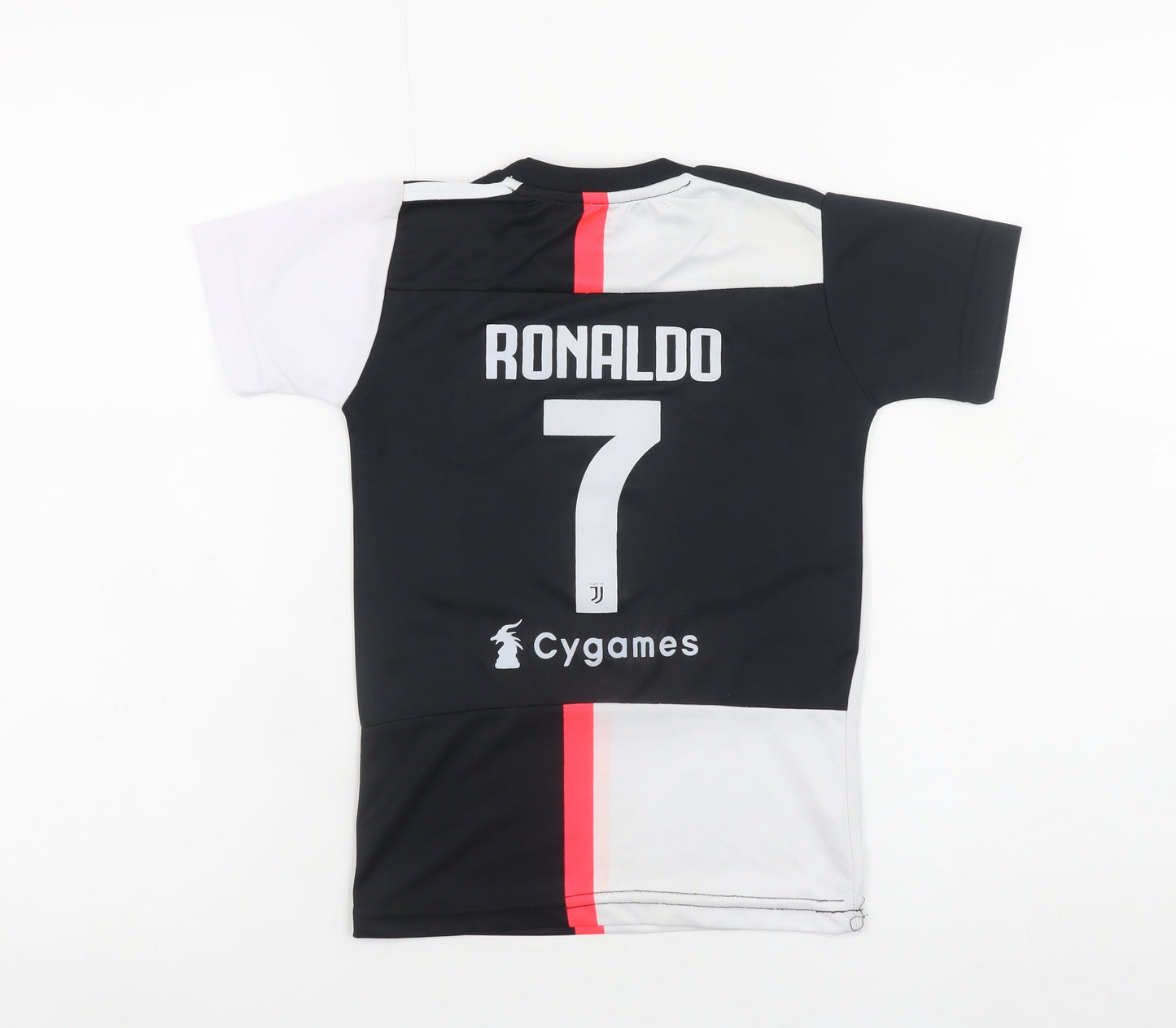 Adidas Boys Black Juventus Ronaldo Football T-Shirt 2 Years