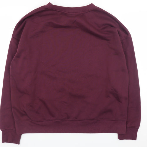 Primark Women’s Burgundy Mickey Mouse Sweatshirt Size L Cotton Blend