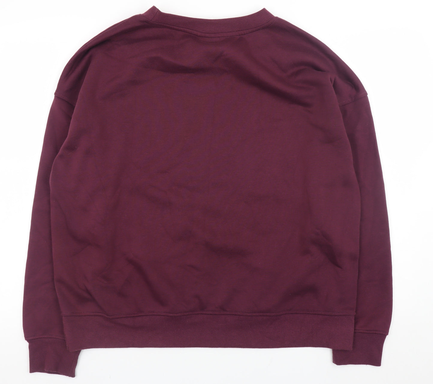 Primark Women’s Burgundy Mickey Mouse Sweatshirt Size L Cotton Blend