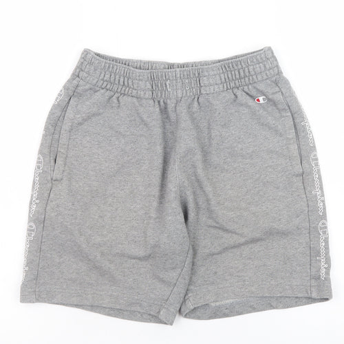 Champion Men's Grey Sweat Shorts Small Regular Fit Jersey Athletic