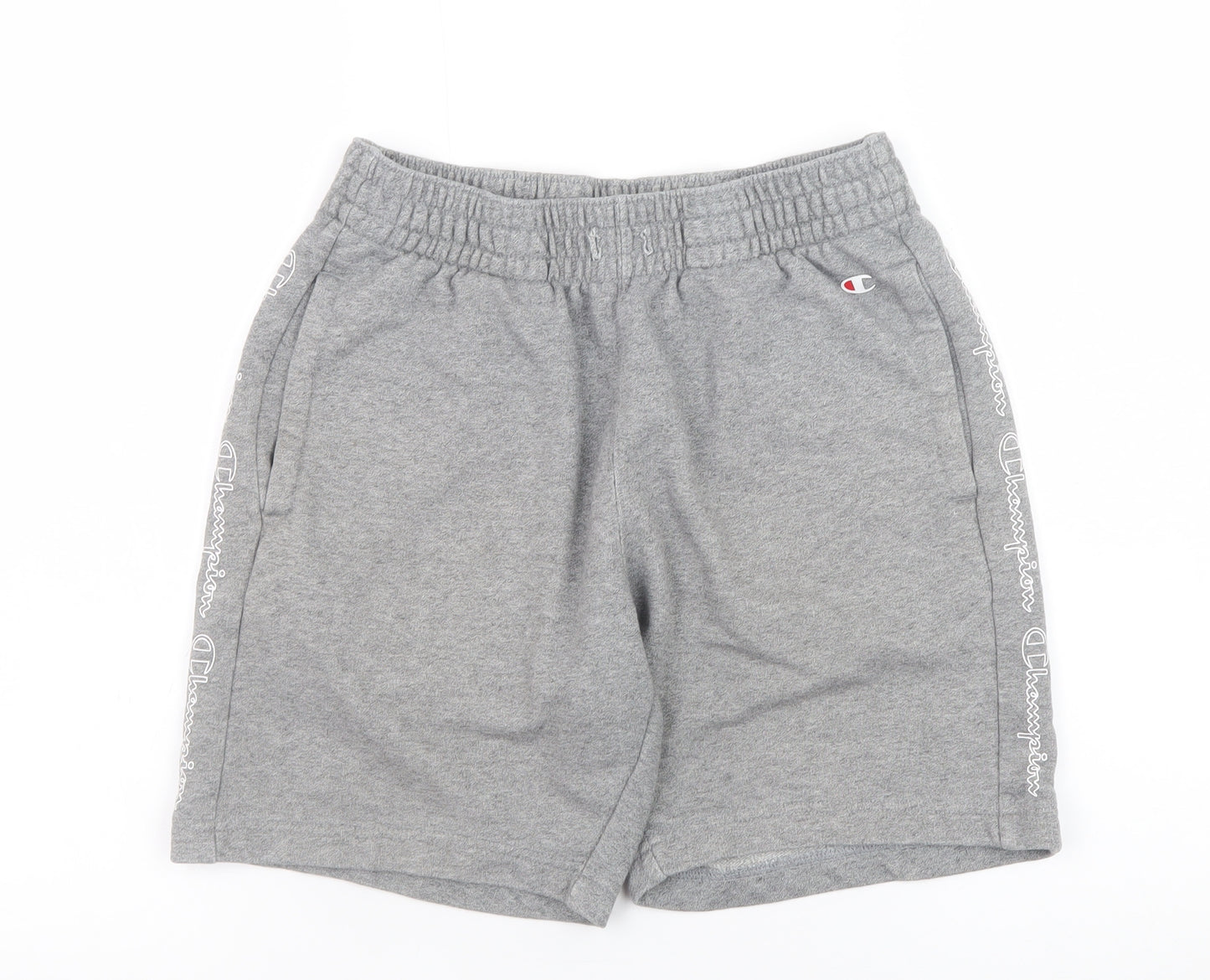 Champion Men's Grey Sweat Shorts Small Regular Fit Jersey Athletic