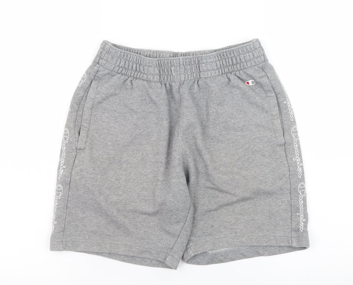 Champion Men's Grey Sweat Shorts Small Regular Fit Jersey Athletic