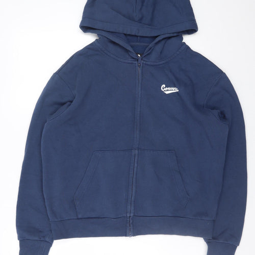 Converse Men's Blue Full Zip Hoodie Size M Regular Fit