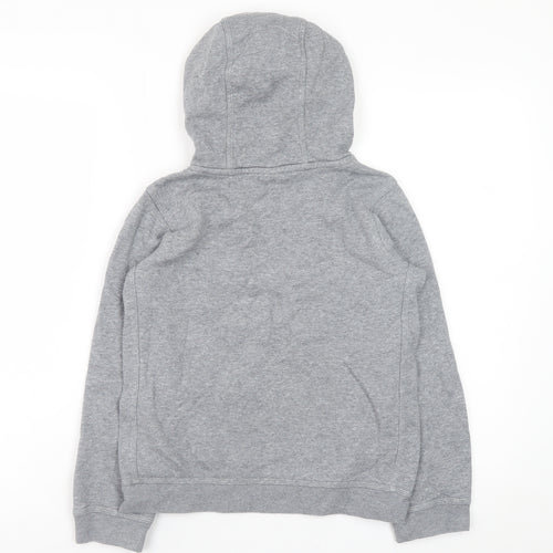 Nike Boys Grey Pullover Fleece Hoodie Size 8-9 Years Hooded Sweatshirt