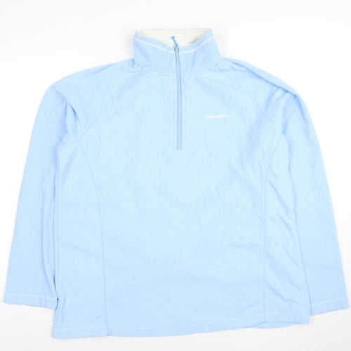 Craghoppers Women Blue XL 1/2 Zip Fleece Sweatshirt Outdoor Hiking