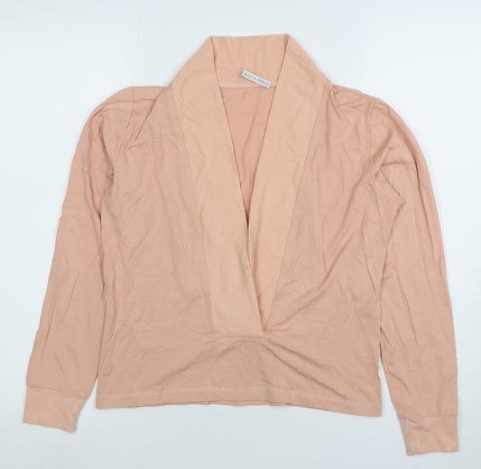 Equilibrio Women’s Pink V-Neck Wrap Blouse Size M