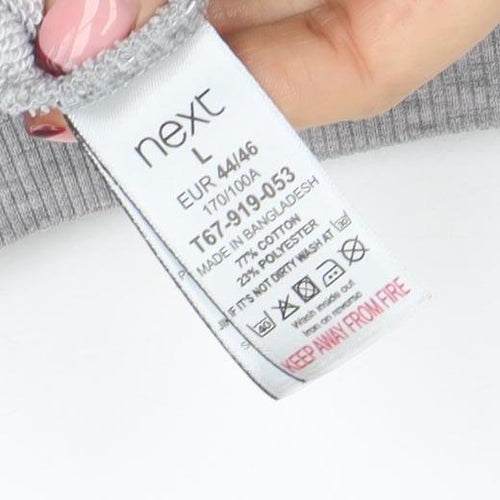 Next Womens Grey Graphic 'Ohio' Sweatshirt Size L Cotton Blend