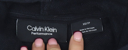 Calvin Klein Performance Men's Black Pullover Hoodie XS Fleece