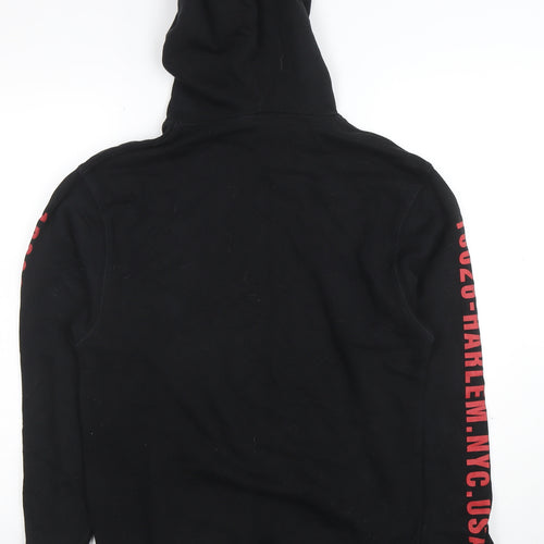 H&M Divided Men's Black XS Pullover Hoodie with City Graphic Print