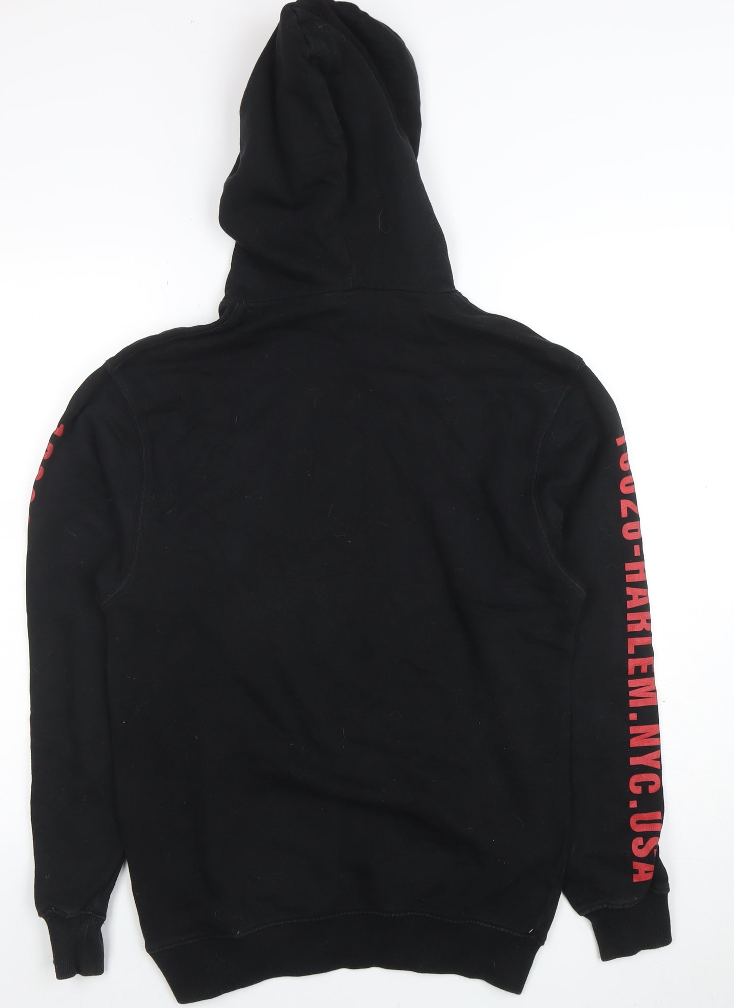 H&M Divided Men's Black XS Pullover Hoodie with City Graphic Print