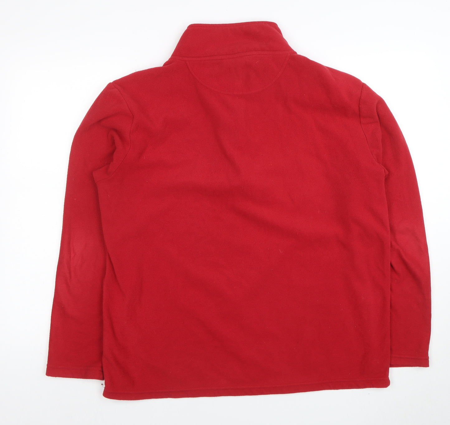 Peter Storm Men's Red Fleece Sweatshirt M 1/4 Zip Pullover Outdoor