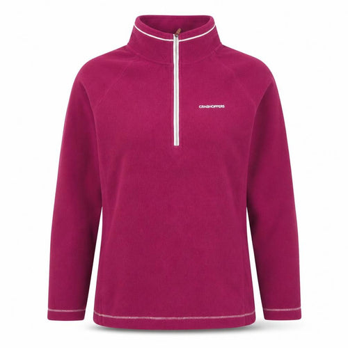 Craghoppers Women’s Pink 1/4 Zip Fleece Sweatshirt UK 12