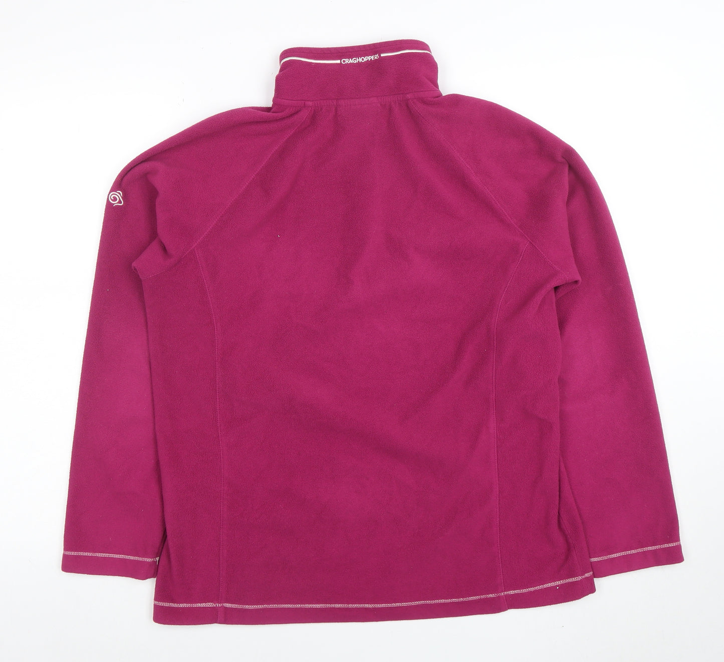 Craghoppers Women’s Pink 1/4 Zip Fleece Sweatshirt UK 12