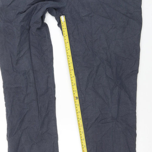 Barley Cool Max-ES Men's Blue Chino Trousers Size 38 Comfort Stretch