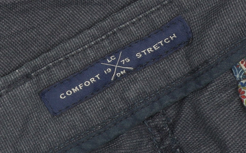 Barley Cool Max-ES Men's Blue Chino Trousers Size 38 Comfort Stretch