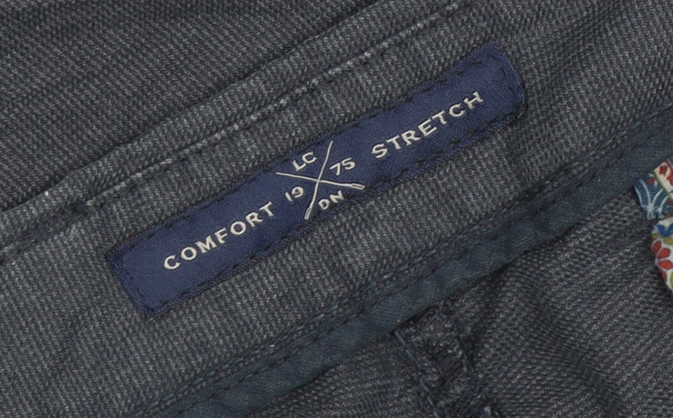 Barley Cool Max-ES Men's Blue Chino Trousers Size 38 Comfort Stretch