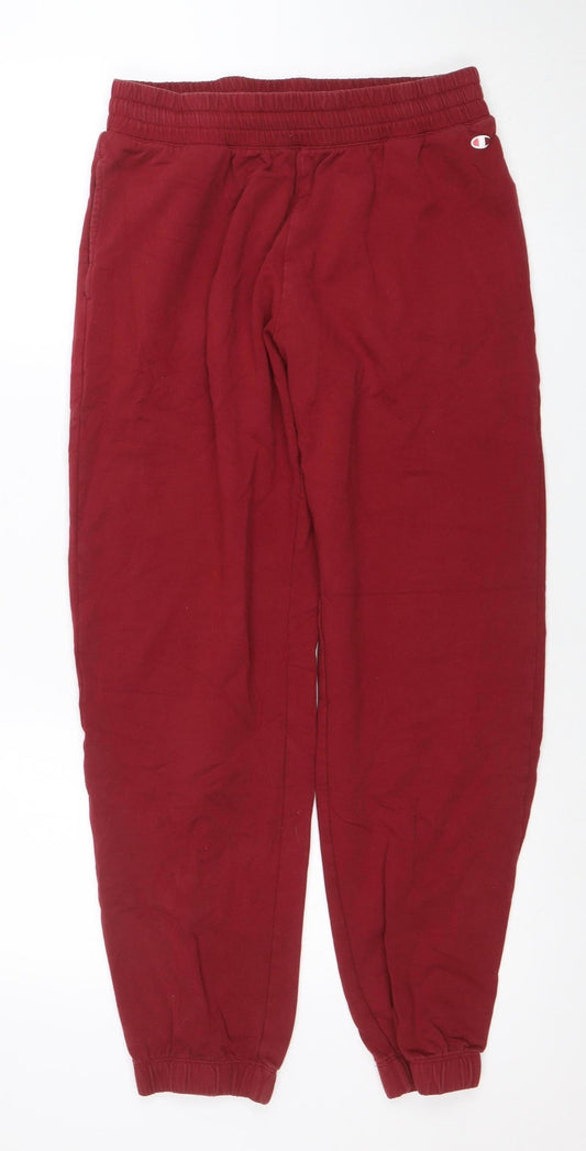 Champion Womens Red Medium Jogger Sweatpants Activewear Trousers