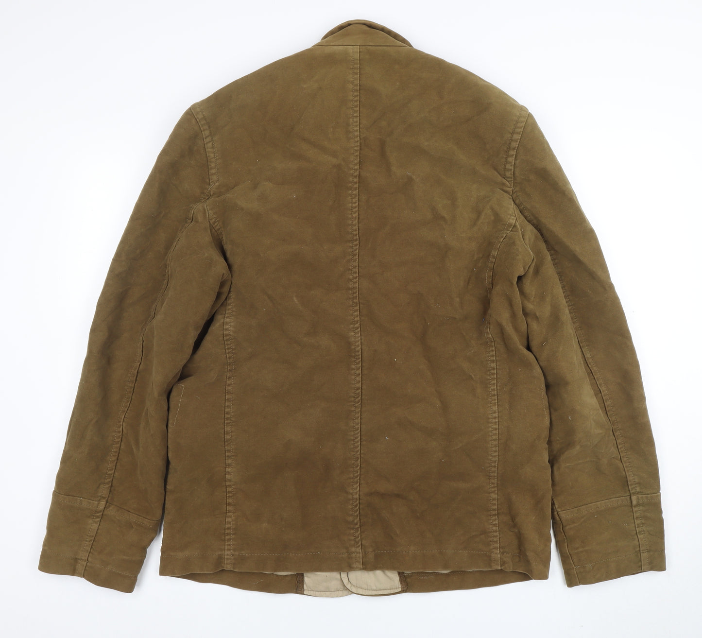 Next Men’s Brown Military Jacket Medium Cotton Canvas