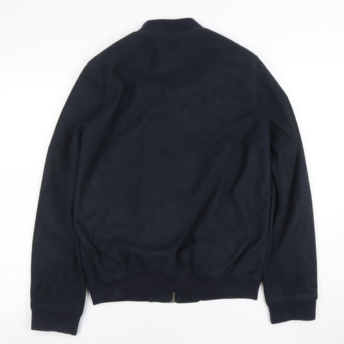 Burton Menswear London Men's Blue Small Bomber Jacket Zip Casual