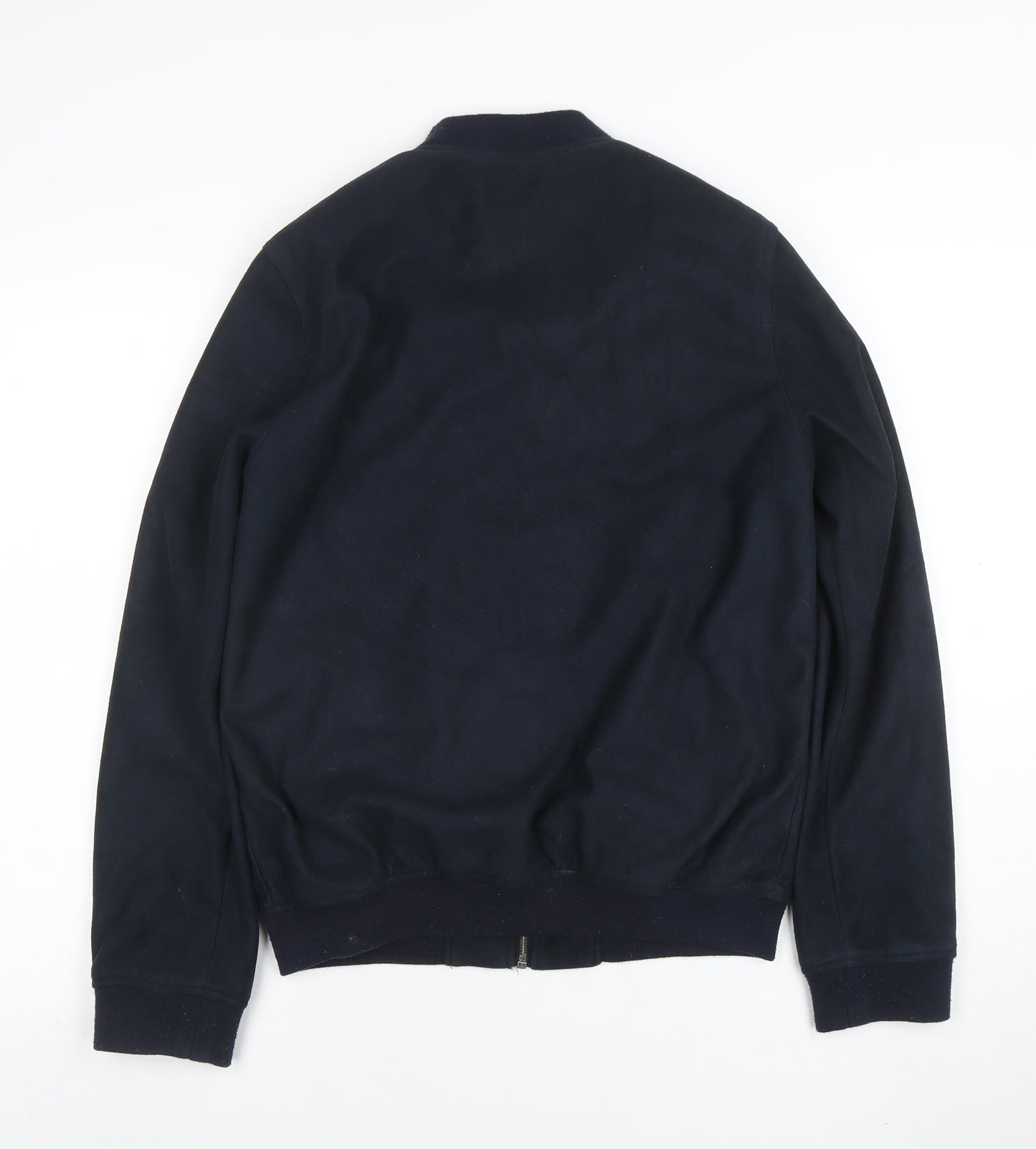 Burton Menswear London Men's Blue Small Bomber Jacket Zip Casual