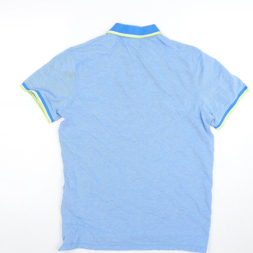 Jack & Jones Men's Blue Short Sleeve Polo Shirt Size S