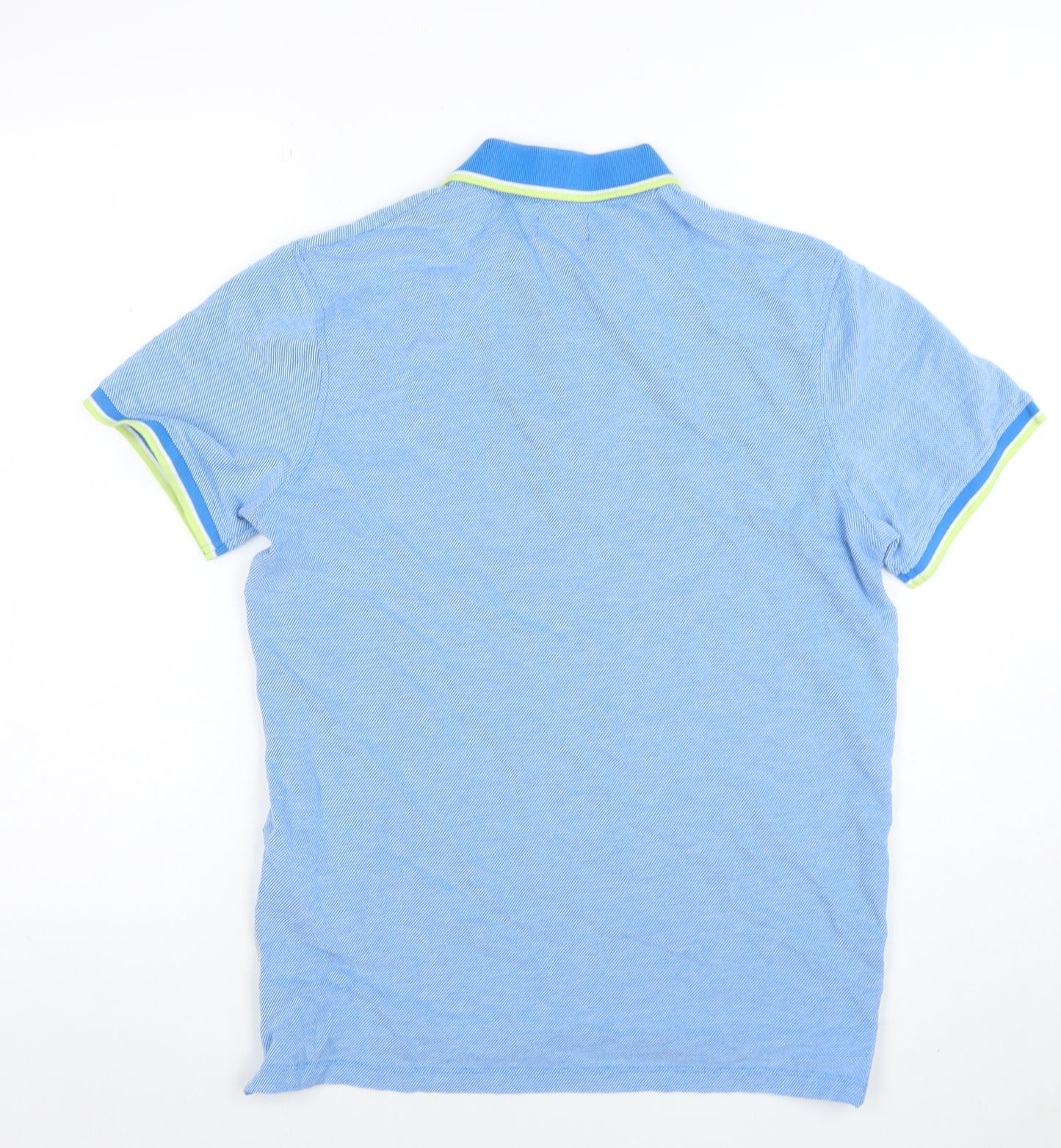 Jack & Jones Men's Blue Short Sleeve Polo Shirt Size S