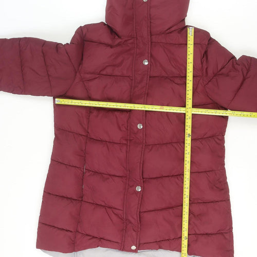 Styled by... Womens Red Quilted Puffer Jacket Size 12