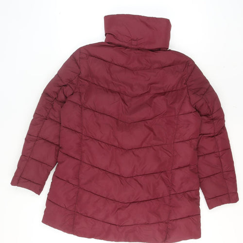 Styled by... Womens Red Quilted Puffer Jacket Size 12