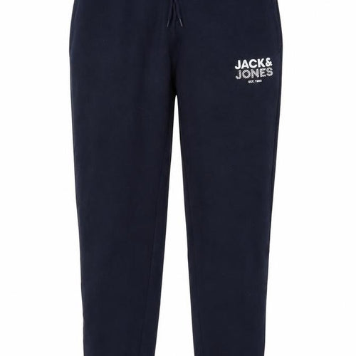 Jack & Jones Men's Blue Jogger Trousers L Regular Fit Fleece
