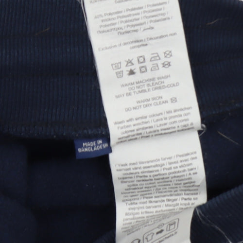 Jack & Jones Men's Blue Jogger Trousers L Regular Fit Fleece