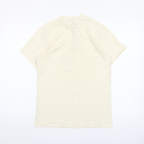 Disney Women’s Beige Mickey Mouse Graphic T-Shirt Short Sleeve Size S