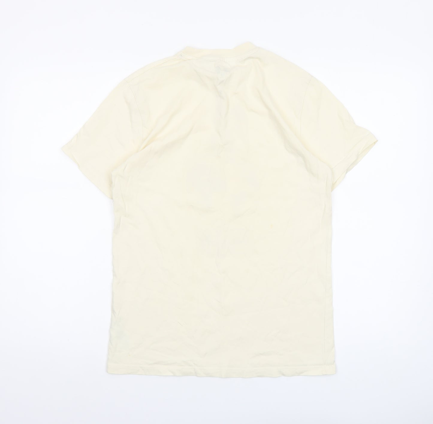 Disney Women’s Beige Mickey Mouse Graphic T-Shirt Short Sleeve Size S