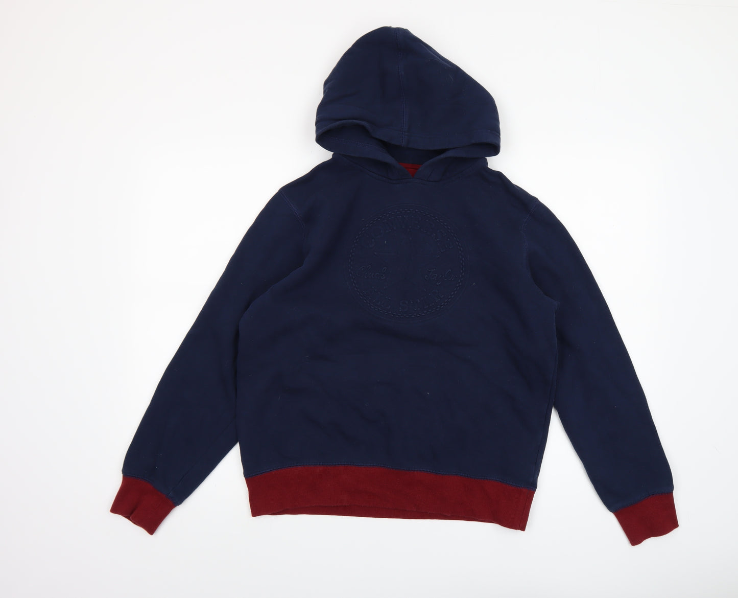 Converse All Star Boys Navy Pullover Hoodie XL 13-15 Years Cotton Blend
