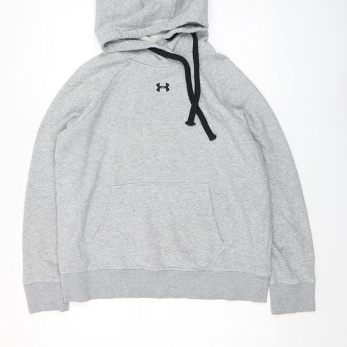 Under Armour Men's Grey Pullover Hoodie M Loose Fit Athletic Fleece