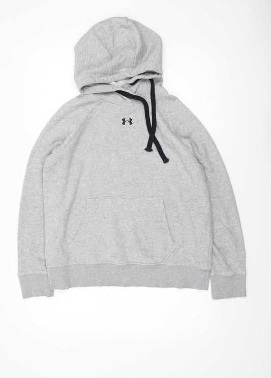 Under Armour Men's Grey Pullover Hoodie M Loose Fit Athletic Fleece