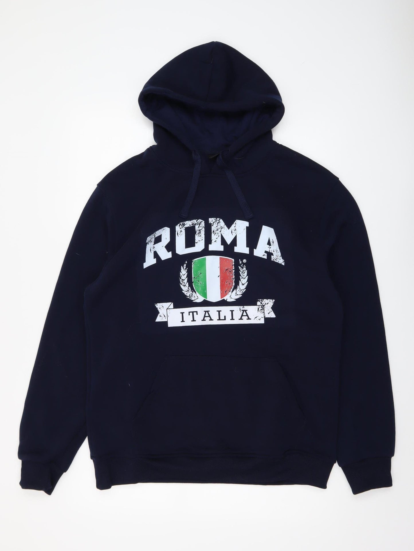 Infinity Men's Blue Roma Italia Graphic Pullover Hoodie XL