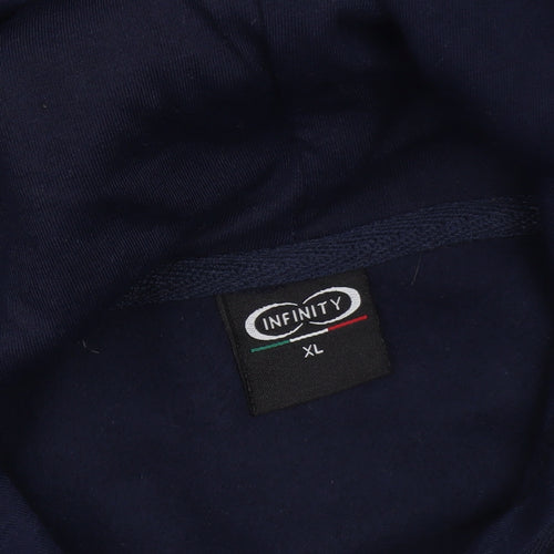 Infinity Men's Blue Roma Italia Graphic Pullover Hoodie XL