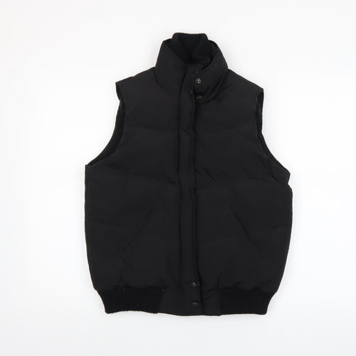Next Womens Black Padded Puffer Waistcoat Gilet Size 10