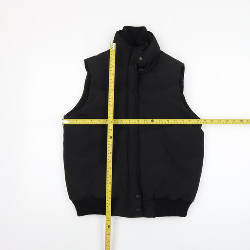 Next Womens Black Padded Puffer Waistcoat Gilet Size 10