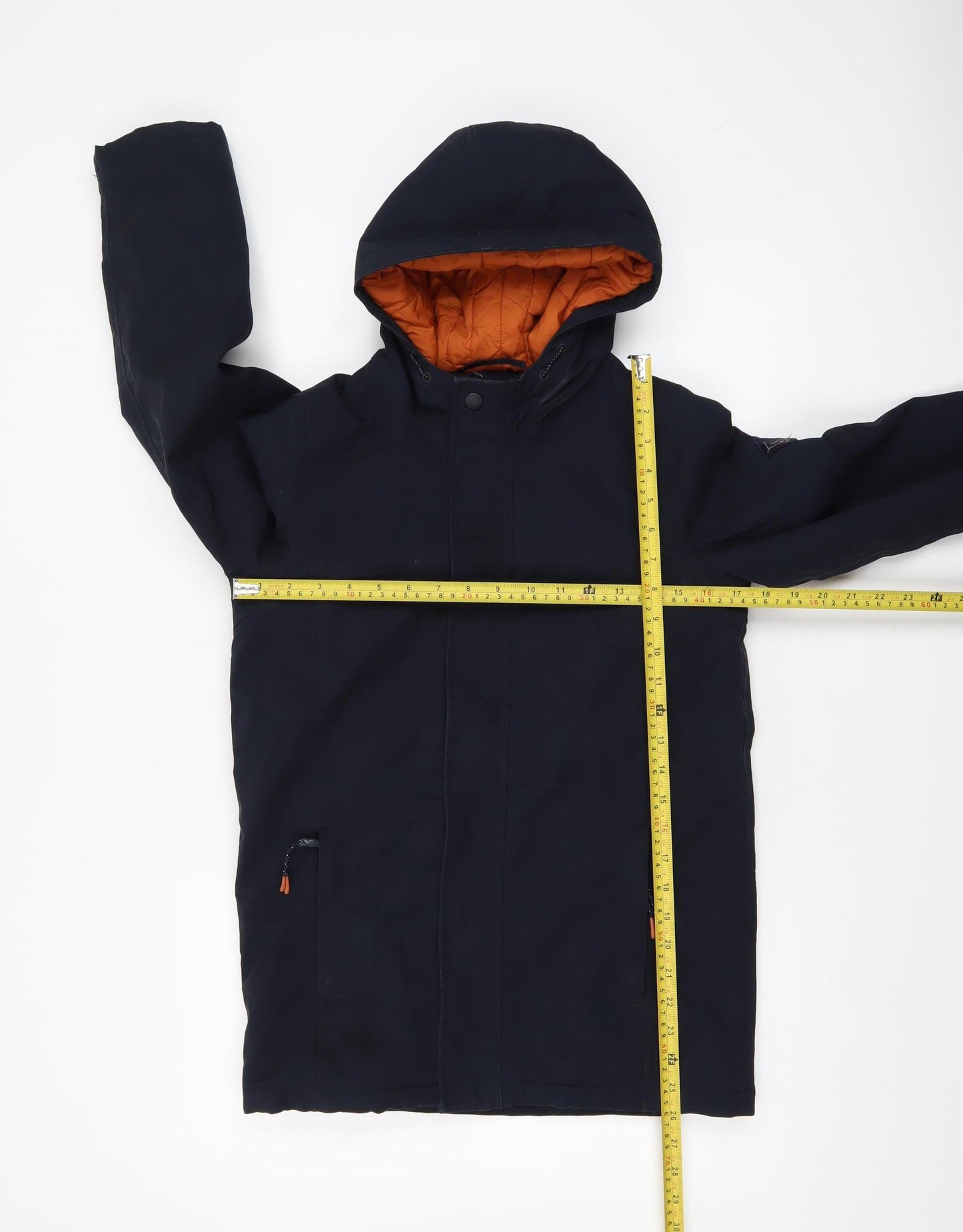 Joules Boys Blue Hooded Parka Coat 12 Years Winter Lined Water Resistant
