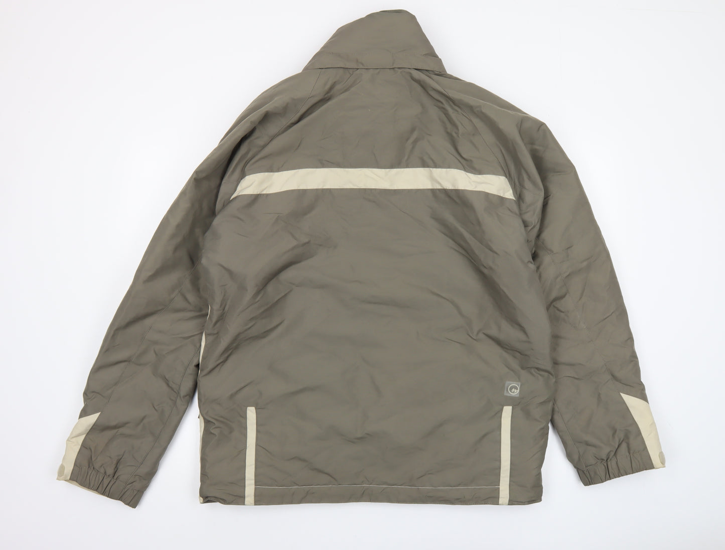 Quechua Men Green L Waterproof Outdoor Hiking Parka Jacket