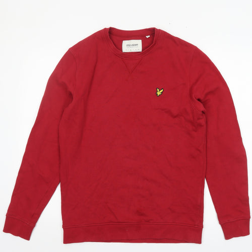 Lyle & Scott Men's Red Organic Cotton Crew Neck Sweatshirt M