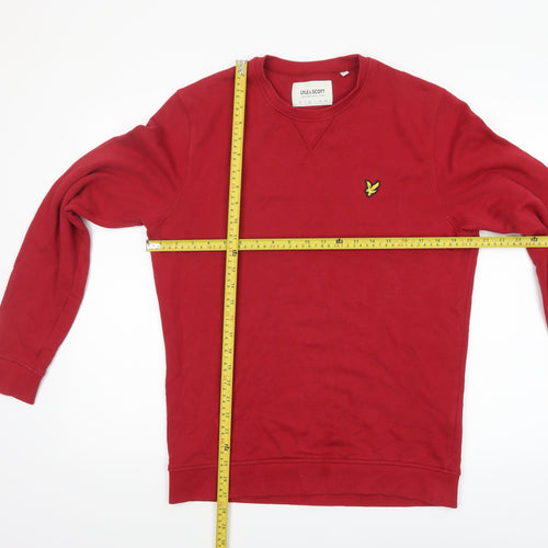 Lyle & Scott Men's Red Organic Cotton Crew Neck Sweatshirt M